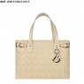 Dior Panarea Medium Shoulder Bag Apricot Lambskin Leather (Golden Hardware) 9625
