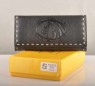 Fendi Black Calfskin Leather Long Wallet