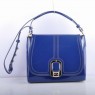 Fendi Blue Patent Leather Messenger Bag