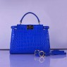 Fendi 2Jours Mini Shopping Tote Medium Blue