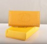Fendi Yellow Calfskin Leather Long Wallet