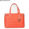 Dior Panarea Medium Shoulder Bag Orange Lambskin Leather (Golden Hardware) 9625