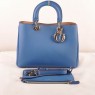 Dior Diorissimo Medium Bag Blue Original Leather (Golden Hardware) 603